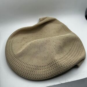 Kangol Tropic 504 Ventair Flat Cap Beige XL Mens Ivy Hat 0290BCKG NEW